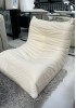 Replica Togo Sofa Single Seat - White/Black/Orange 